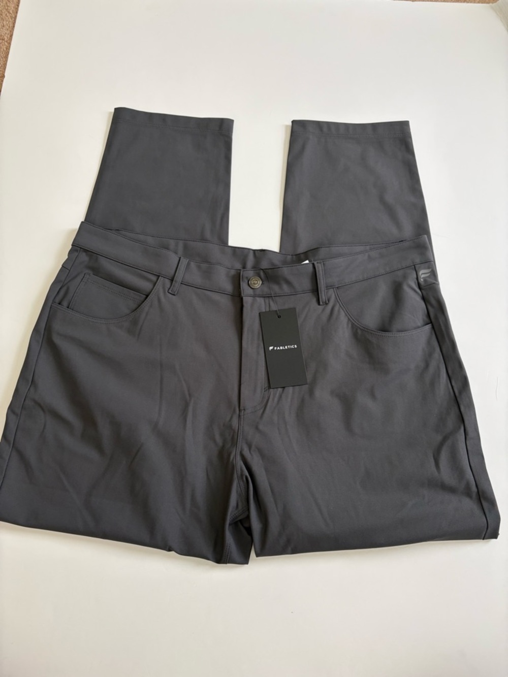 Fabletics Dark Gray Men’s Slacks Pants Size 38 x 30 New with Tags